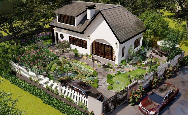 thiết kế biệt thự nhà vườn – kiến trúc penta